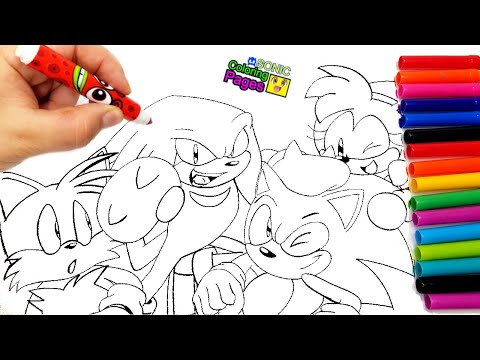 Sonic Team - Coloring Pages NEW Sonic 3Tails,Knuckles Tobu - Good Times [NCS Release]