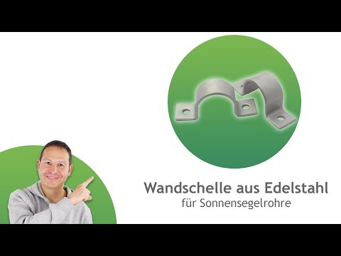 Stangen-Halterung aus Edelstahl für Balkone & Dachterrassen - einzeln