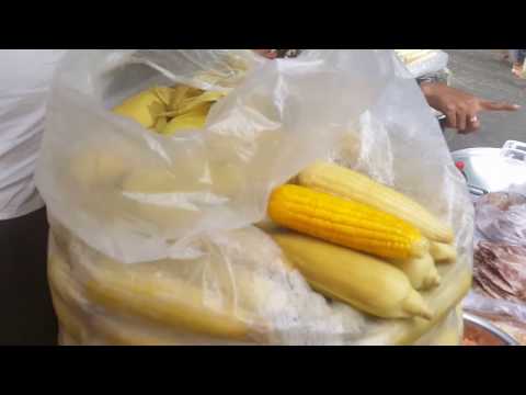 Fresh Village Food In Phnom Penh Market - Fresh Food In Asian Market Video