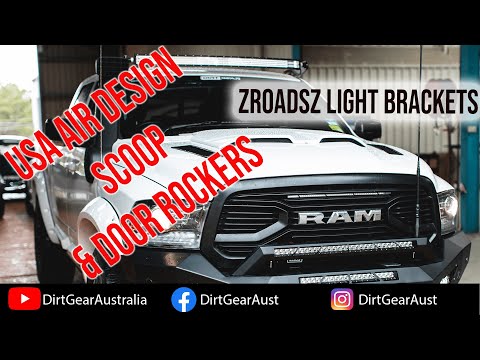 Dodge Ram 1500 USA Air Design & ZRoadz Bar Brackets Install