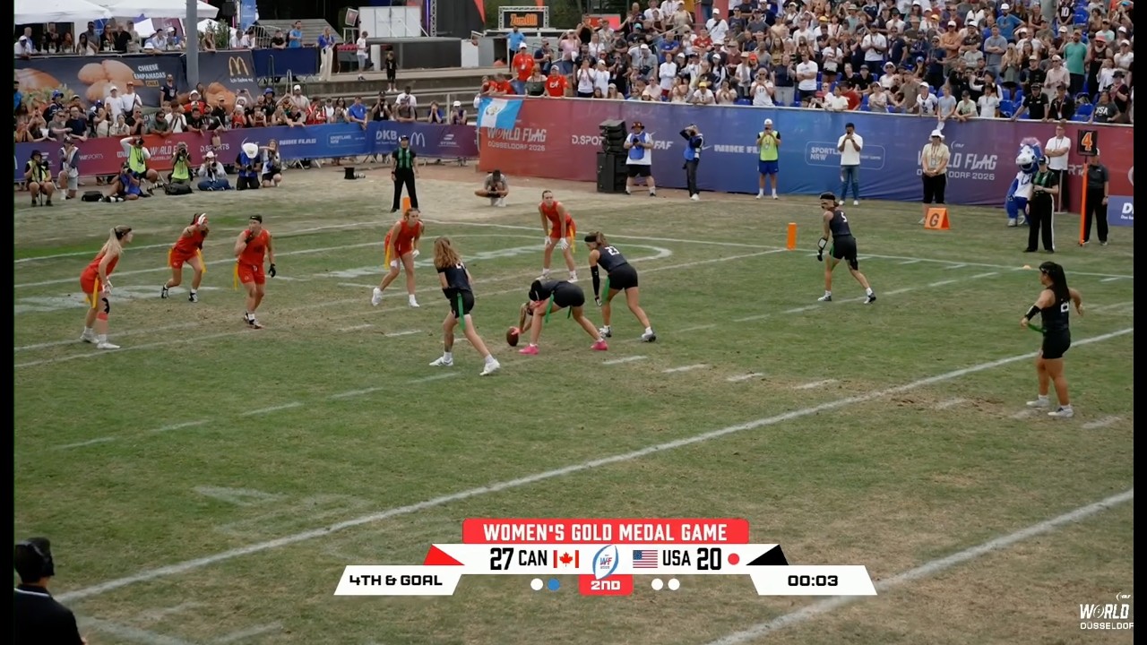 Down to the LAST Play of the Game!? | IFAF Women's Gold Medal Game