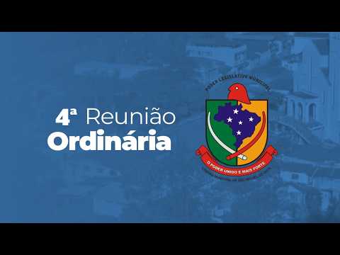 4ª Reunião Ordinária - Câmara Municipal de São Miguel do Anta MG