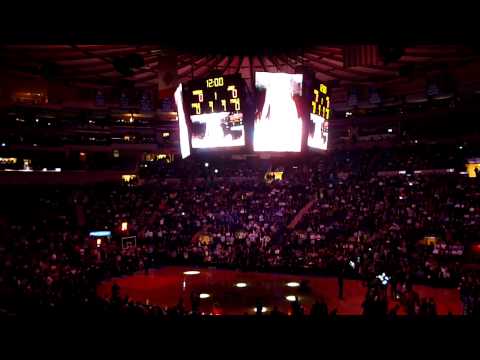 Jeremy Lin's first NBA start; starting lineups, Utah Jazz at New York Knicks, February 6, 2012