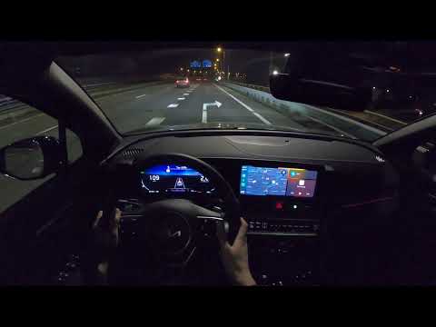 2022 Kia Sportage HEV GT Line 4K NIGHT DRIVE POV ASMR