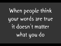 Staind (Aaron Lewis) - How About You Lyrics Video from 14 Shades of Grey