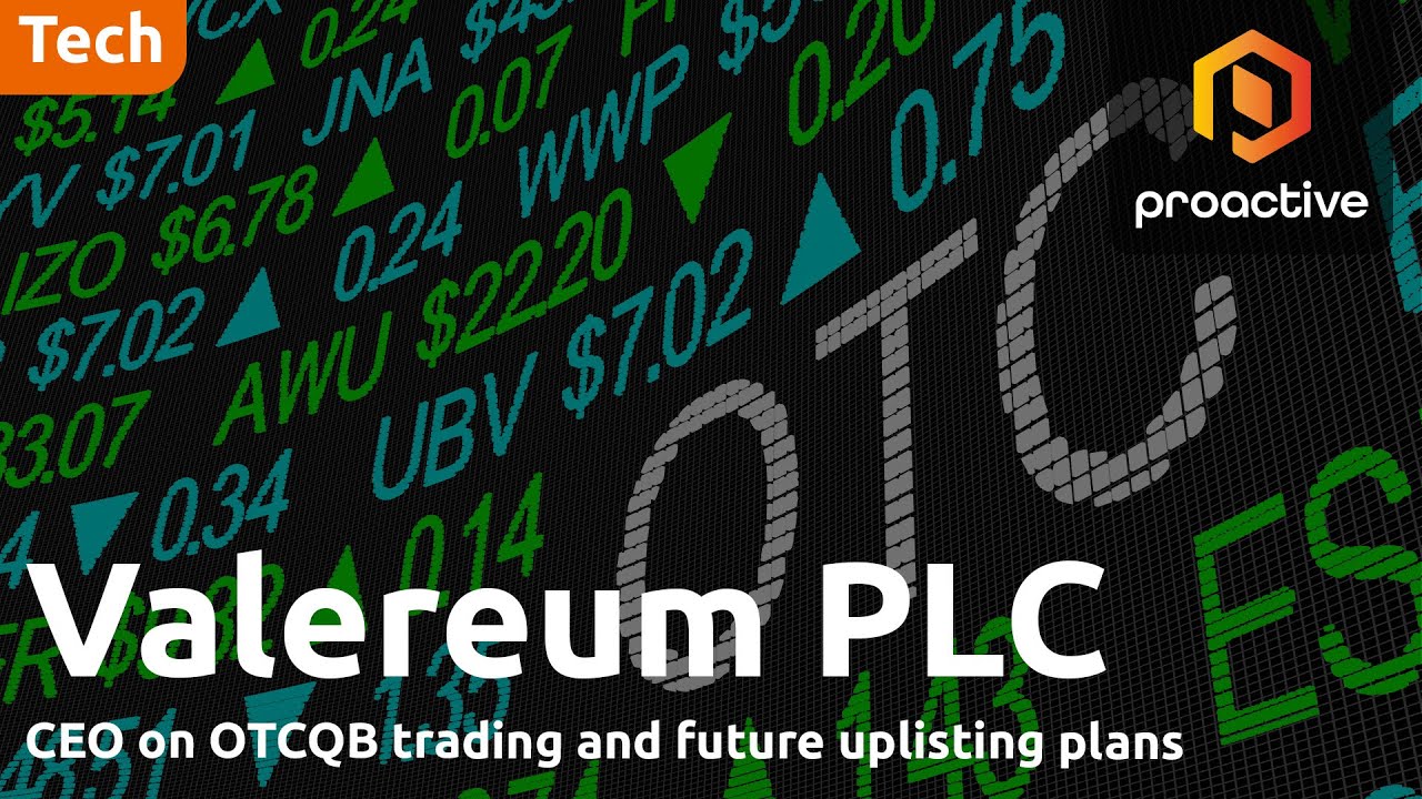 Valereum CEO on OTCQB trading & path to Nasdaq listing