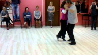 Fernando Jorge y Alexandra Baldaque (Escuela "Puro Tango", Moscú, 26.03.2012)