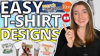 MAKE THOUSANDS SELLING SIMPLE T-SHIRT DESIGNS: Print on Demand Tutorial for Etsy & Amazon Merch