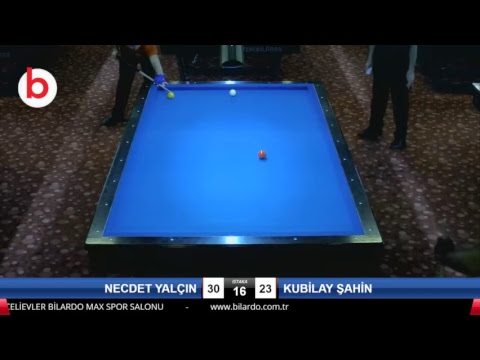 NECDET YALÇIN & KUBİLAY ŞAHİN Bilardo Maçı - 2019 - TÜRKİYE 1.LİGİ-1.TUR