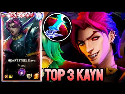 WILD RIFT KAYN - TOP 3 KAYN GAMEPLAY - GRANDMASTER RANKED