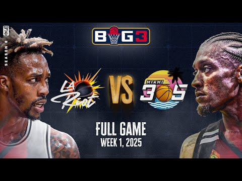 Tempers Flare in Chicago! | 2025 BIG3 Week 1 Full Game | LA Riot vs. Miami 305