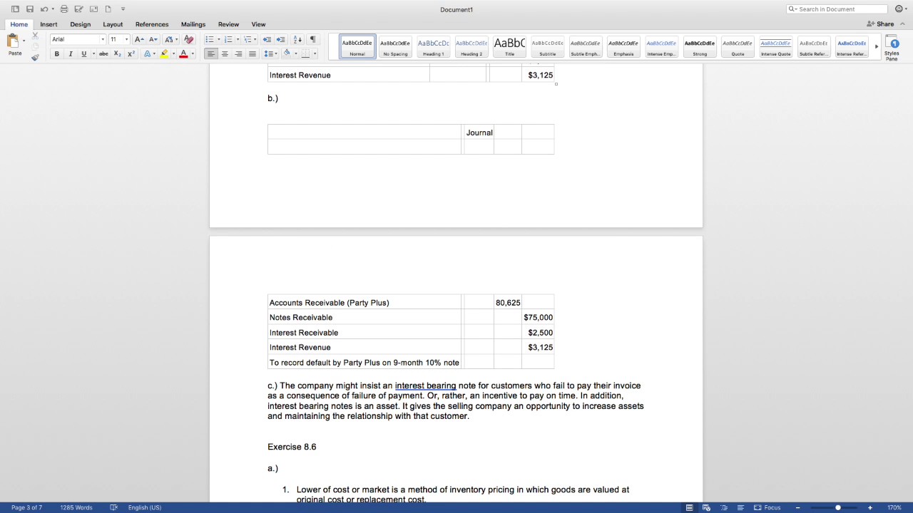 Problem Solution: Accounting Written Assignment Problem 7.6A