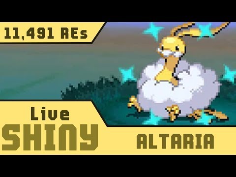 Live Shiny Altaria in 11,491 REs! • Pokemon W2