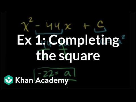 Completing the Square 1