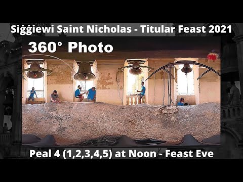 Mota 4 f'12:00pm (2021 - 1,2,3,4,5 - 360° Video) - Siġġiewi San Nikola - Festa Titulari - 5 Qniepen