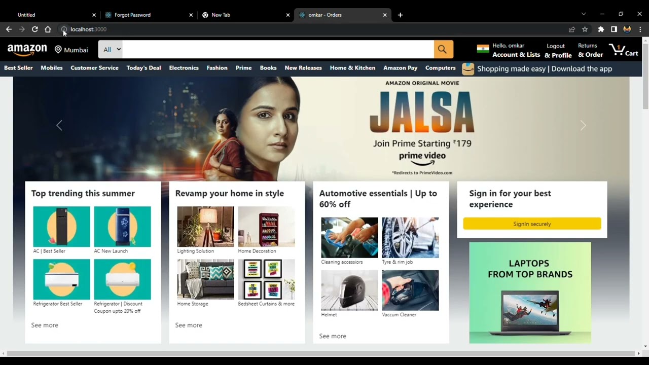 Amazon Clone (source code link in description)