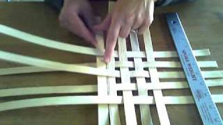 Basket Weaving Video #3 Weave a basic square or rectangular basket base