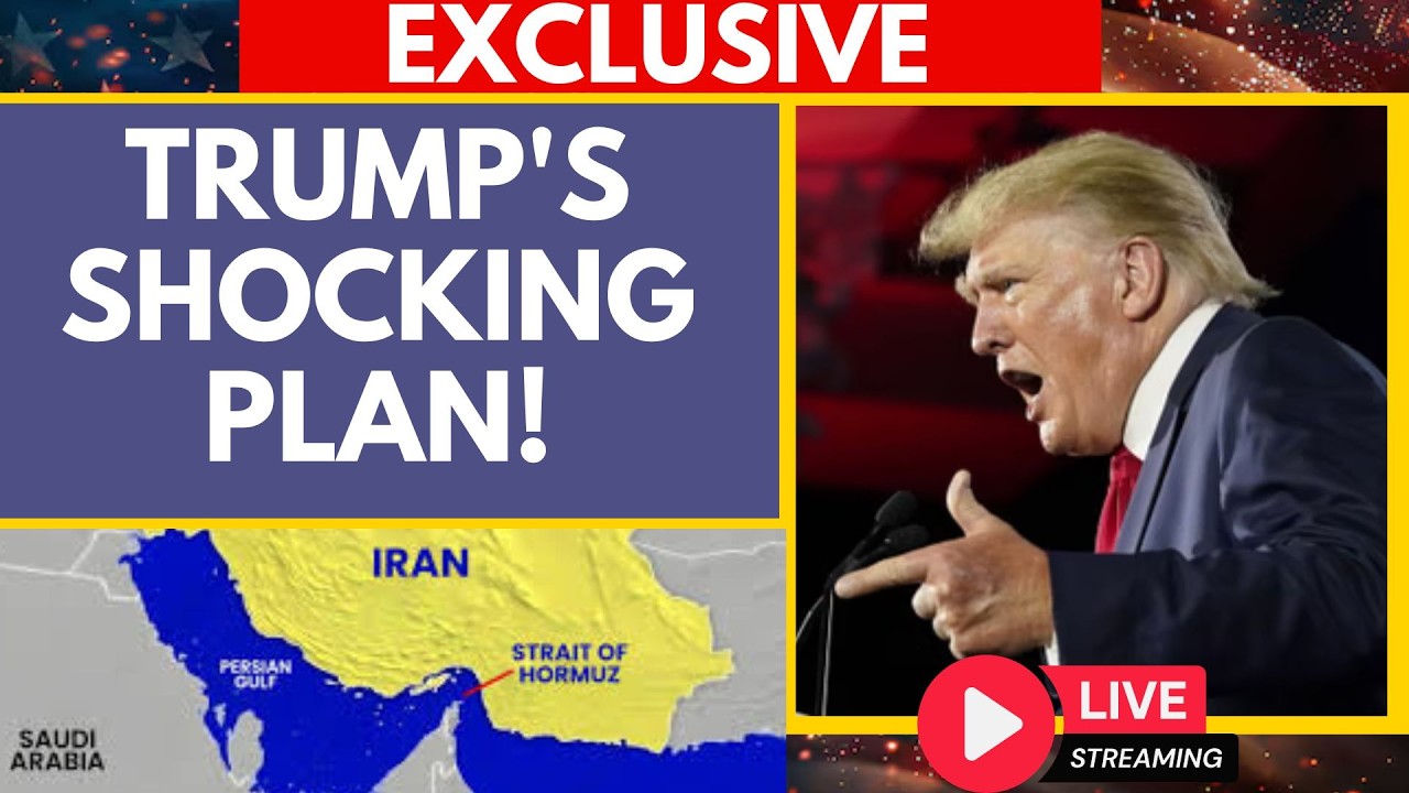 LIVE: Shockwaves: Trump Reveals US Navy's Plan for Instant Strait of Hormuz Blockade vs. Iran.