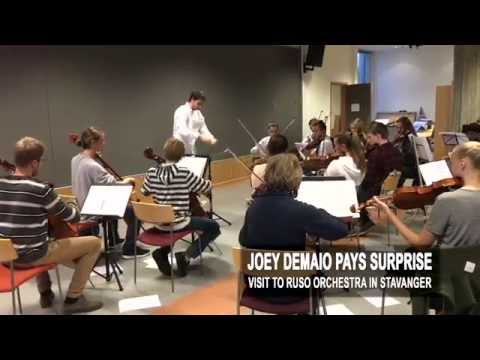 Joey DeMaio Pays Surprise Visit To Youth Orchestra In Stavanger, Norway