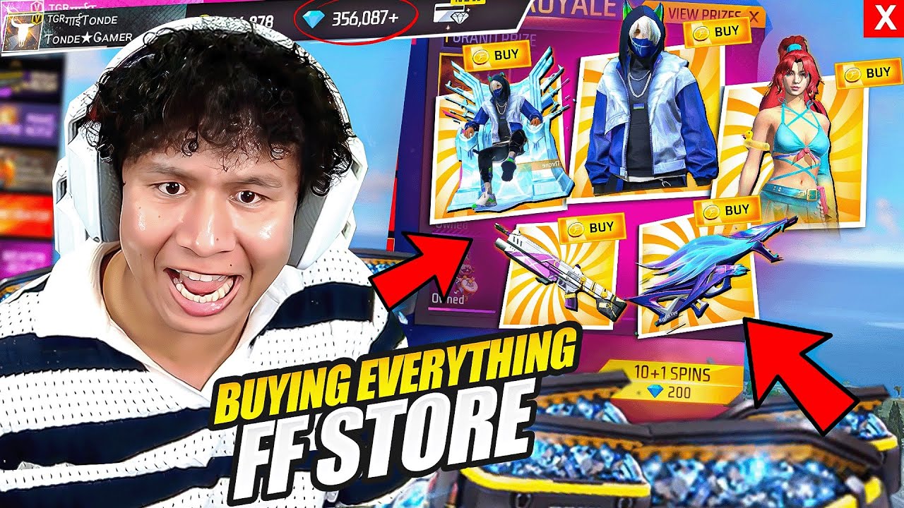 Collection King 👑 Buying Everything From Free Fire Store - Tonde Gamer