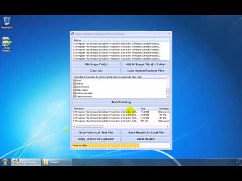 Image Metadata Properties Extractor Software