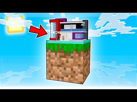 HO COSTRUITO UNA CASA IN UN SOLO BLOCCO! - Minecraft ITA