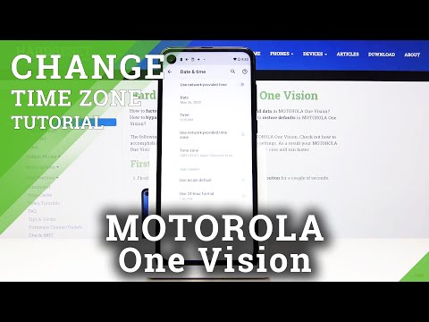 How to Change Date and Time in Motorola One Vision - Pick Time-Zone