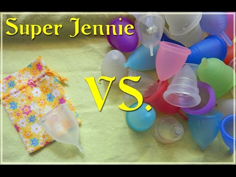 Super Jennie vs Various Menstrual Cups - Comparison