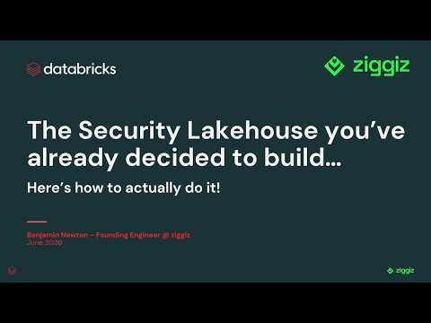 Watch: Sponsored by: Ziggiz | The Security Lakehouse You've Already Decided to Build