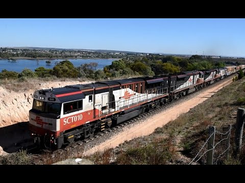 SCT Logistics Freight Train Mt Lofty, Nairne & Murray Bridge 24/04/23 SCT010 SCT012 SCT013 CSR008