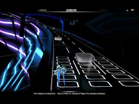 Audiosurf - "Rock It Roll It (DirtyLoud remix)" by Tim Healey & Calvertron