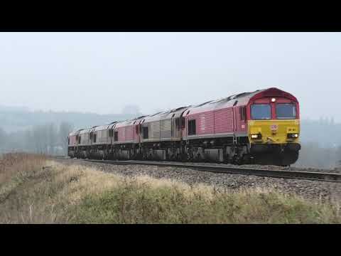 6 X Loco DB Convoy @ Newton st Loe , 28-11-20
