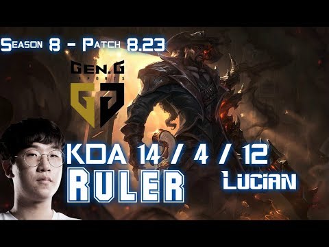 GEN Ruler LUCIAN vs ASHE ADC - Patch 8.23 KR Ranked