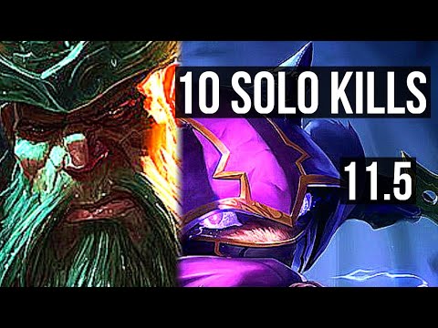 GANGPLANK vs KENNEN (TOP) (DEFEAT) | 10 solo kills, 1.9M mastery, 700+ games | KR Master | v11.5
