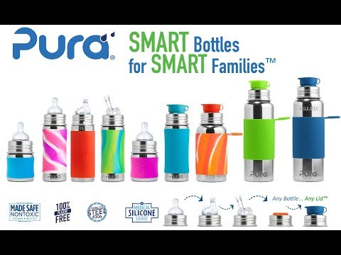 Pura stainless infant and toddler bottles