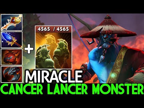 MIRACLE [Phantom Lancer] Epic Cancer Lancer Monster 4K HP Rapier Build 7.23 Dota 2