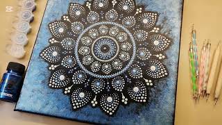 Mandala "Pomněnka" (30x30cm) 