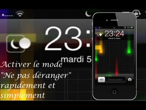 comment regler ne pas deranger sur iphone