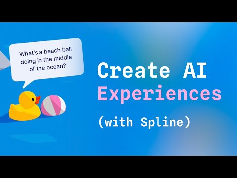 Create AI experiences in 3D with Spline