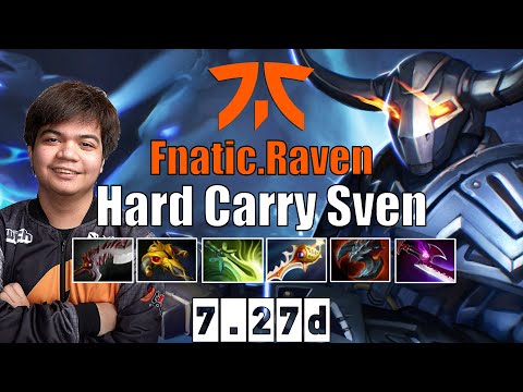 Sven | Fnatic.Raven | Hard Carry Sven | 7.27d Gameplay Highlights
