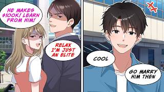 [Manga Dub] My fiancée and an elite classmate bragged about his salary, so I left...! [RomCom]