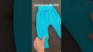 rostoucí úpletové tepláčky... / vel. 74, 80, 86, 92