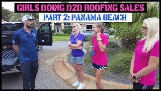 Girls Doing Door to Door Roofing Sales Pt. 2 - Panama Beach #leehaight #skydiamonds