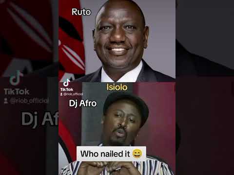 Who nailed it between Ruto and DJ Afro #trendingshorts #funny #comedyfilms #funniestvideo #whatwentw