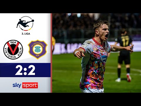 Punkt der Moral für Aue | FC Viktoria Köln - Erzgebirge Aue | Highlights - 3. Liga 2025/26