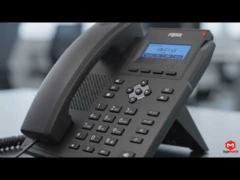 Video do produto Telefone IP Fanvil X1SP 2 Linhas SIP PoE Voz HD 10/100