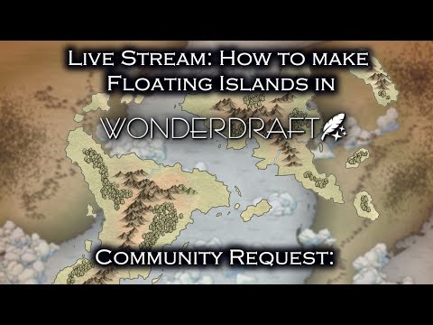 Life Stream: How to make floating Islands in Wonderdraft