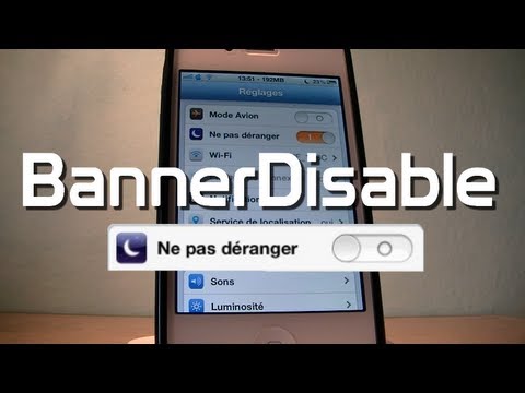 comment regler ne pas deranger sur iphone