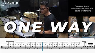 ONE WAY - Drum cover with Sheet Music  (★★★☆☆)