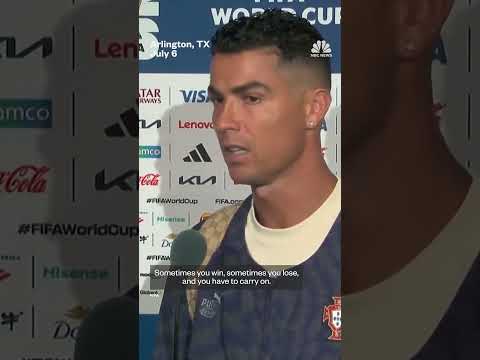 Portugal striker Cristiano Ronaldo said the 2026 #FIFAWorldCup will be his last one